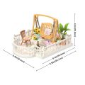 RoboTime 3D-Puzzle Erweiterung für Miniaturhäuser Terrasse mit Schaukel